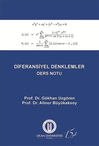 Diferansiyel Denklemler Ders Notu %10 indirimli Gökhan Uzgören - Alinu