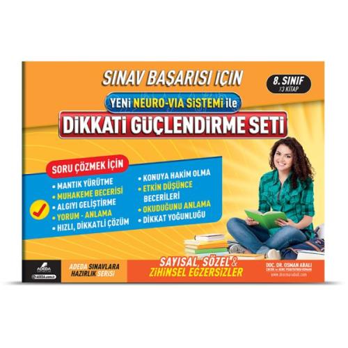 Dikkati Güçlendirme Seti 8. Sınıf – 14 Yaş %25 indirimli Doç.Dr. Osman