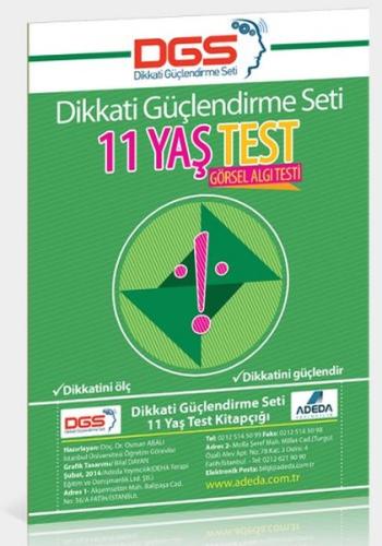 Dikkati Güçlendirme Seti 11 Yaş Test %25 indirimli Doç. Dr. Osman Abal