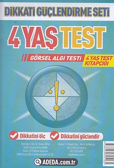 Dikkati Güçlendirme Seti 4 Yaş Test %25 indirimli Doç.Dr. Osman Abalı