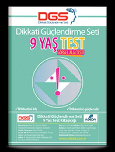 Dikkati Güçlendirme Seti 9 Yaş Test %25 indirimli Doç. Dr. Osman Abalı