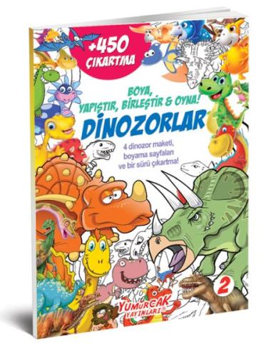 Dinozorlar 450 Çıkartma Kitabı - 2 %30 indirimli Kolektif