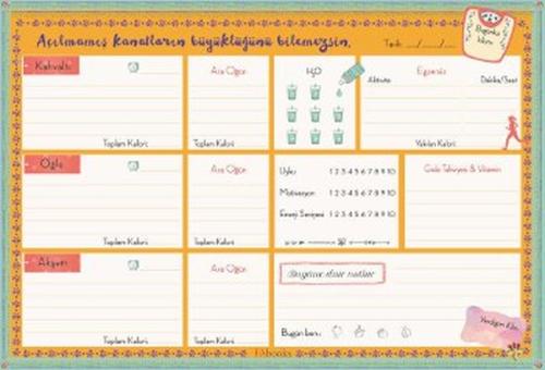 Diyet ve Egzersiz Günlüğü - Organizer Bloknot Kolektıf