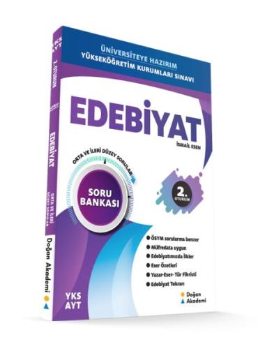 Doğan Akademi YKS-AYT 2. Oturum Edebiyat Soru Bankası Orta-İleri Düzey