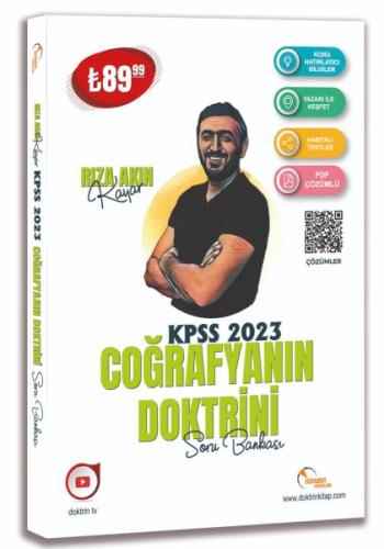 Doktrin Yayınları 2023 KPSS Coğrafya Soru Bankası Komisyon