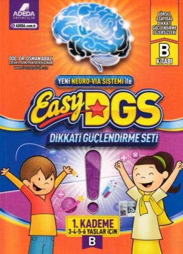 EASY Dikkati Güçlendirme Seti 3-6 yaş B Kitapçığı %25 indirimli Doç. D