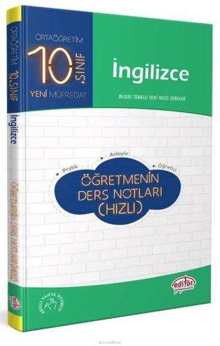 Editör 10. Sınıf İngilizce Öğretmenin Ders Notları (Hızlı) Kolektif