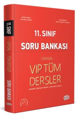 Editör 11. Sınıf VIP Tüm Dersler Sayısal Soru Bankası Kırmızı Kitap Ko