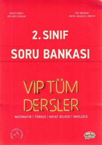 Editör 2. Sınıf VIP Tüm Dersler Soru Bankası Kırmızı Kitap (Yeni) Kole