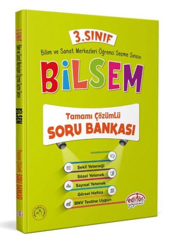 Editör 3.Sınıf Bilsem Çözümlü Soru Bankası %23 indirimli Komisyon