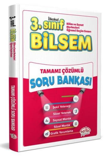 Editör 3. Sınıf Bilsem Tamamı Çözümlü Soru Bankası %23 indirimli Kolek