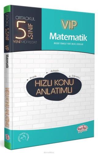 Editör 5. Sınıf VIP Matematik Hızlı Konu Anlatımlı (Yeni) %23 indiriml