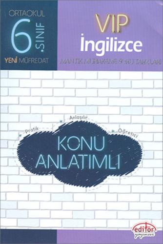 Editör - 6.Sınıf VIP İngilizce Konu Anlatımlı Kolektif