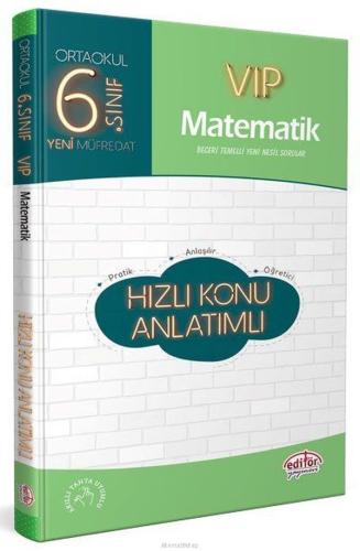 Editör 6. Sınıf VIP Matematik Hızlı Konu Anlatımlı (Yeni) %23 indiriml