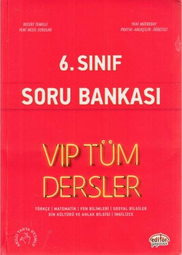 Editör 6. Sınıf VIP Tüm Dersler Soru Bankası Kırmızı Kitap (Yeni) Kole