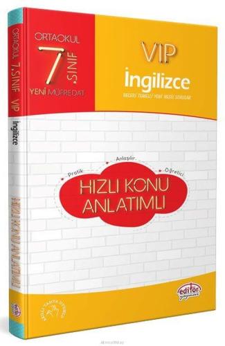 Editör 7. Sınıf VIP İngilizce Hızlı Konu Anlatımlı (Yeni) Kolektif