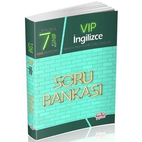 Editör 7. Sınıf VIP İngilizce Soru Bankası (Yeni) Kolektif