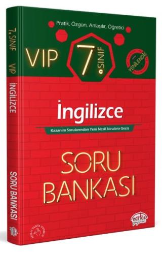 Editör 7. Sınıf VIP İngilizce Soru Bankası %23 indirimli