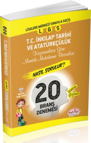 Editör 8. Sınıf LGS İnkılap Tarihi veAtatürkçülük Çözümlü 20 Deneme Ko