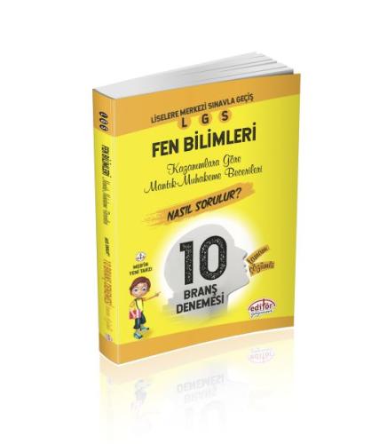 Editör 8. Sınıf LGS Tamamı Çözümlü Fen Bilimleri 10 Deneme Kolektif