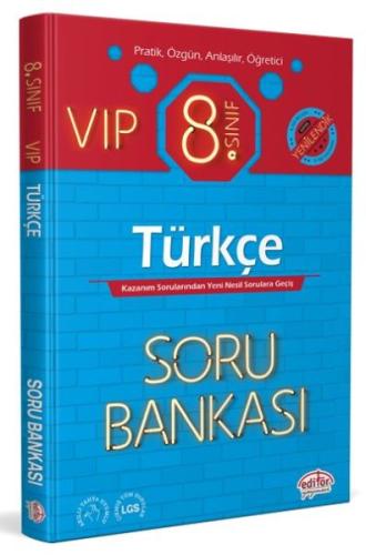 Editör 8. Sınıf VIP Türkçe Soru Bankası %23 indirimli