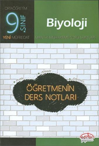 Editör - 9.Sınıf Biyoloji Öğretmenin Ders Notları Kolektif