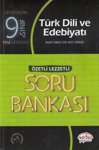 Editör 9. Sınıf Türk Dili ve Edebiyatı Özetli Lezzetli Soru Bankası (Y