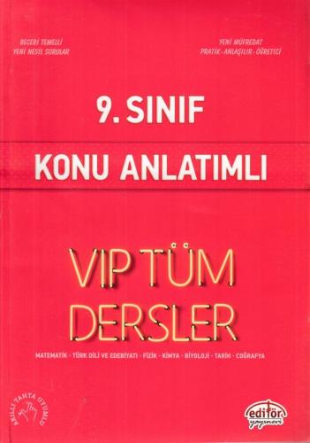 Editör 9. Sınıf VIP Tüm Dersler Konu Anlatımlı Kırmızı Kitap (Yeni) Ko