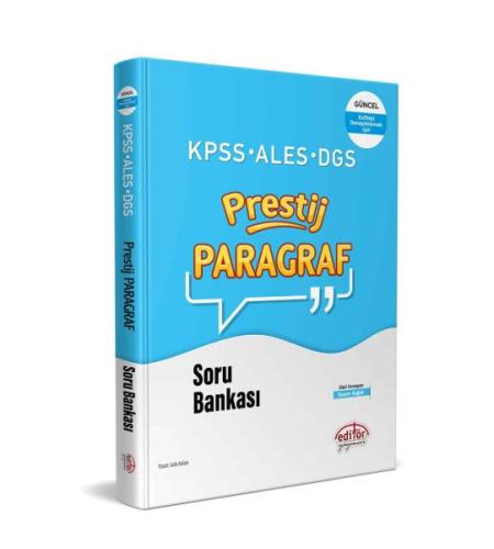 Editör KPSS-ALES-DGS Prestij Paragraf Soru Bankası %23 indirimli Jule 