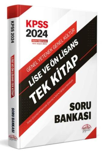 Editör Kpss Lise Ve Ön Lisans Tek Kitap Konu Anlatımlı %23 indirimli K