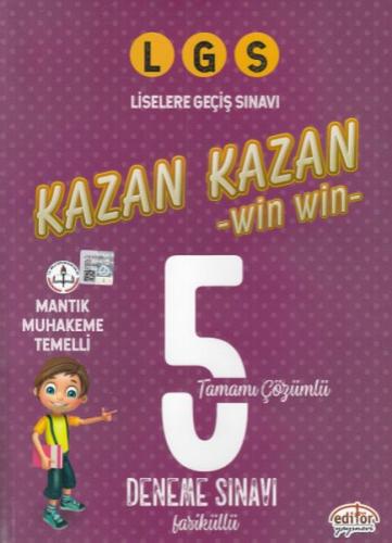 Editör LGS Kazan Kazan Tamamı Çözümlü 5 Deneme Sınavı Fasiküllü (Yeni)