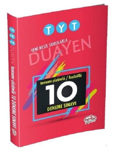 Editör TYT Duayen Çözümlü 10 Fasikül Deneme Sınavı (Yeni) Kolektif