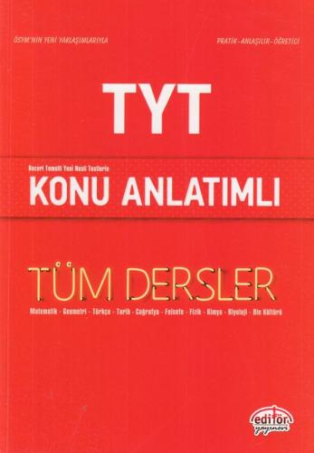 Editör TYT Tüm Dersler Konu Anlatımlı Kırmızı Kitap (Yeni) Kolektif