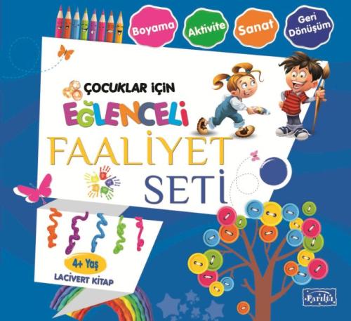 Eğlenceli Faaliyet Seti - Lacivert Kitap - 4+ Yaş %35 indirimli Kolekt