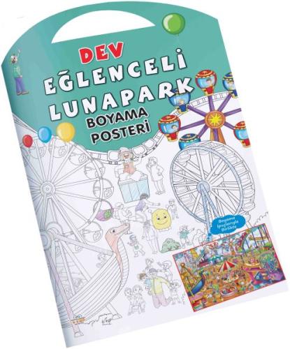 Eğlenceli Lunapark Dev Boyama Posteri %23 indirimli