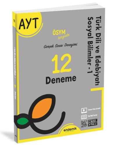 Endemik AYT Türk Dili ve Edebiyatı Sosyal Bilimler 12 Deneme Sınavı %2