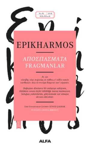 Epikharmos Fragmanlar %10 indirimli Epikharmos