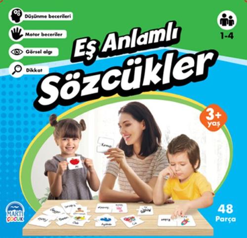 Eş Anlamlı Sözcükler - Eğitici Yapboz - 48 Parça %25 indirimli Kolekti