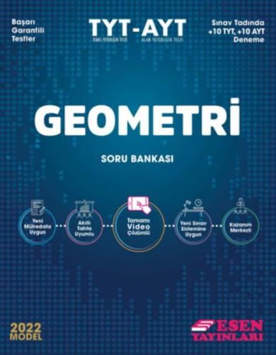 Esen TYT AYT Geometri Soru Bankası 2022 %20 indirimli Talha Salcan