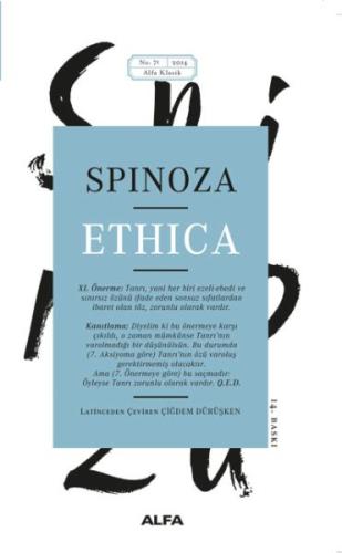 Ethica %10 indirimli Benedictus De Spinoza