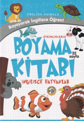 Etkinliklerle Boyama Kitabı İngilizce Hayvanlar %23 indirimli Emrecan 