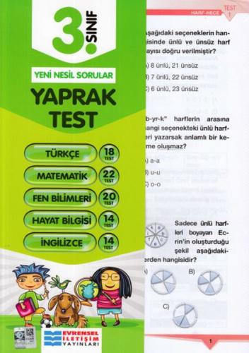 Evrensel 3. Sınıf Tüm Dersler Yaprak Testler (Yeni) Kolektif