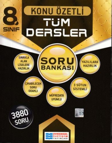 Evrensel 8. Sınıf Tüm Dersler Konu Özetli Soru Bankası (Yeni) Özcan Ya