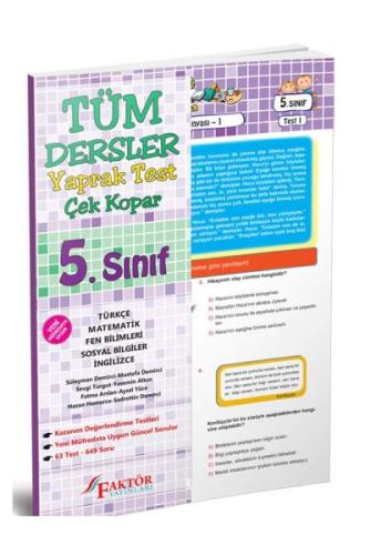 Faktör 5. Sınıf Tüm Dersler Yaprak Test (Yeni) Kolektif