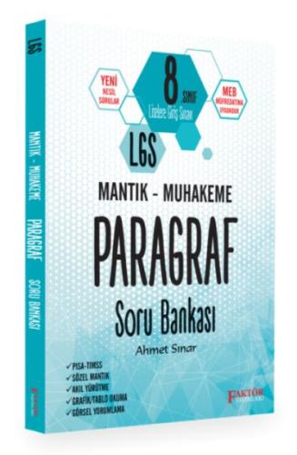 Faktör 8.Sınıf LGS Mantık-Muhakeme Paragraf Soru Bankası Ahmet Sınar