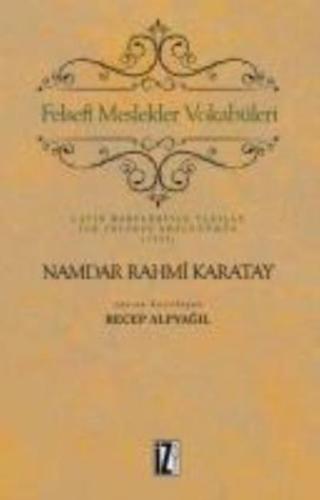 Felsefi Meslekler Vokabüleri %15 indirimli Namdar Rahmi Karatay