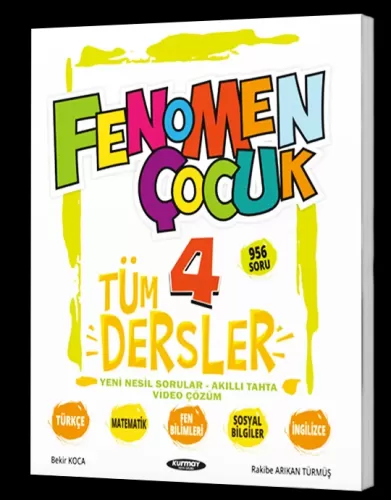 Fenomen Çocuk Yayınları 4 Tüm Dersler Yeni Nesil Soru Bankası