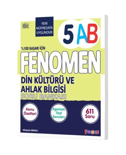 Fenomen Yayınları 5.Sınıf Din Kültürü Ve Ahlak Bilgisi A-B Soru Bankas