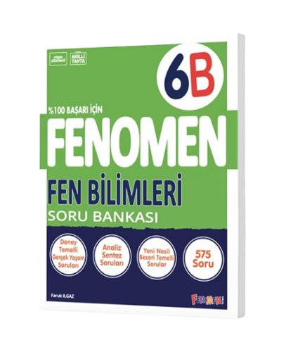 Fenomen Yayınları 6.Sınıf Fen Bilimleri B Soru Bankası