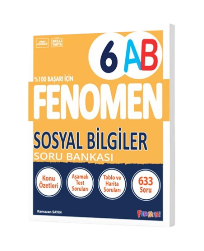 Fenomen Yayınları 6.Sınıf Sosyal Bilgiler A-B Soru Bankası